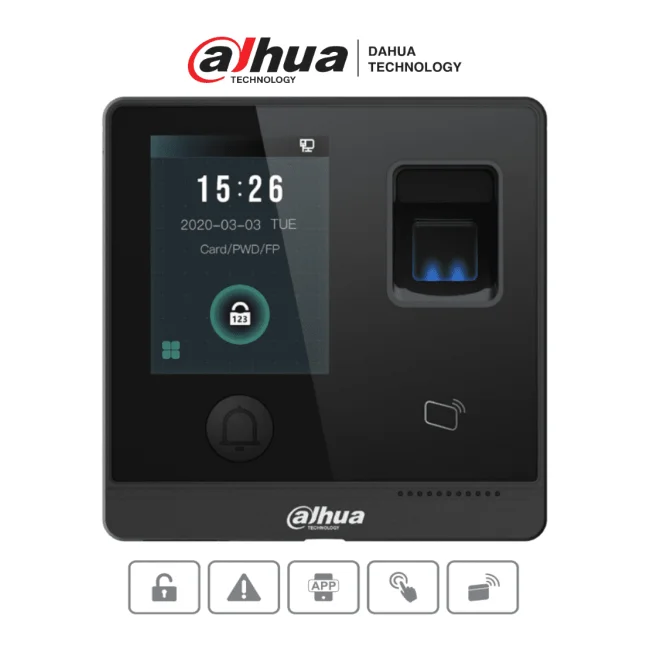 Dahua Technology DHI-ASI1212F-D lector de control de acceso Lector de control de acceso inteligente Negro