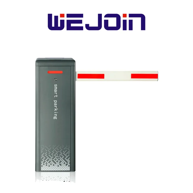 WEJOIN WJDZE2BLL34 -Barrera Vehicular Izquierda de Alto Flujo con Motor Brusshles 24V cc, Brazo Octagonal de 4.5 m, Velocidad Ajustable de 3 a 6 Segundos, Fácil Cambio de Dirección