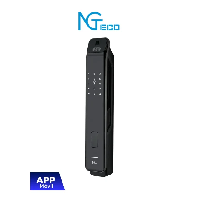 NGTECO SL01-Z350VPN -  Cerradura inteligente facial /  100 huellas / 50 rostros / 50 palmas / 100 tarjetas