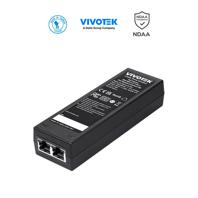 VIVOTEK AP-GIC-011A-030 adaptador PoE Ethernet rápido, Gigabit Ethernet 55 V