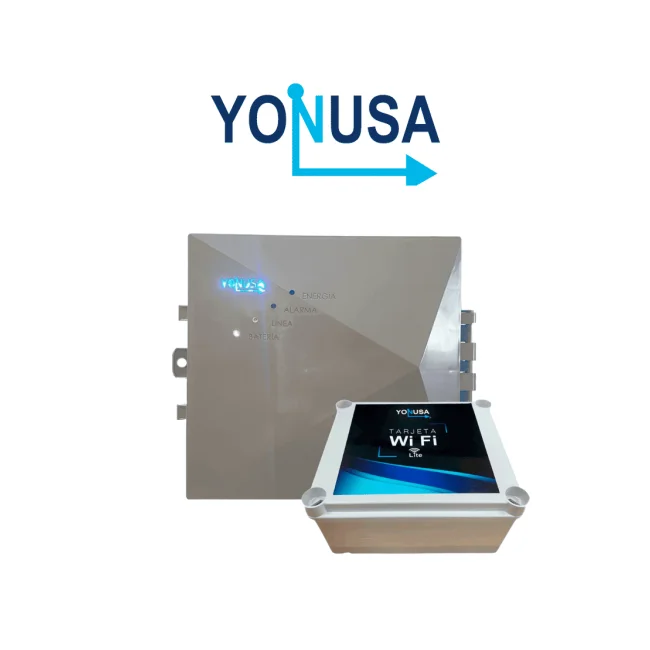 YONUSA EYNG12001WIFI - Paquete de ENERGIZADOR de nueva generacion 12 500V / Modulo  WiFi para control desde SMARTPHONE / Hasta 2 500  Mts lineales