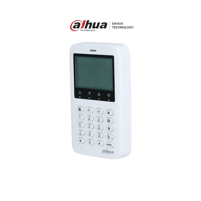 DAHUA DHI-ARK50C-R Teclado controlador de paneles ARC9 y ARC2/ Indicador de estatus de zona, armado y desarmado/ Armado y desarmado con NIP y Tarjeta IC / Múltiples funciones de cancelación, bypass, operaciones con relevadores