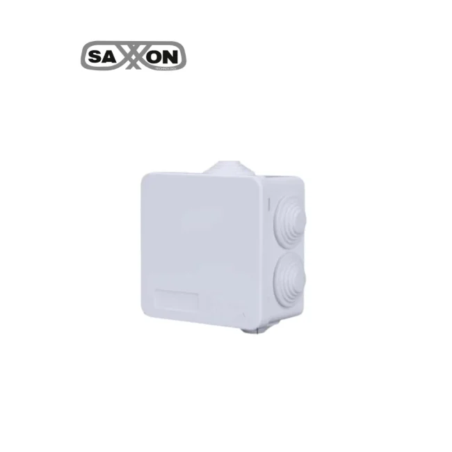 SAXXON PB085 - Caja de conexiones con 7 entradas / PVC libre de halógenos / Compatible con cámaras Bullet / Domo / Dimensiones 85 x 85 x 50 mm (Ancho x Alto x Fondo) / IP55