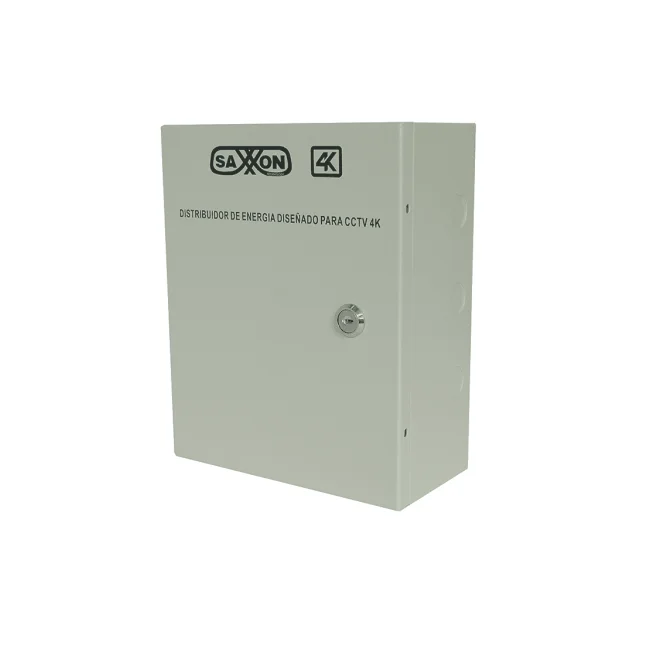 SAXXON PSU1213D8H- Fuente de Poder Profesional de 11 a 15 vcd/ 13 Amperes/ Para 8 Camaras Hasta 4k/ 1.6 Amperes por Canal/  Protección contra Sobrecargas/ Filtro de Ruido por Canal/ Uso rudo/ image 2