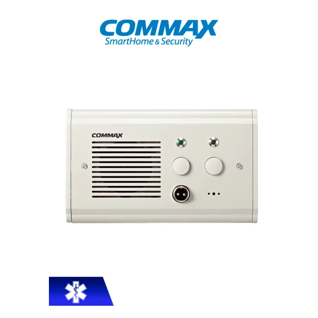 COMMAX JNS4CS - Subestación de cama para sistema de llamado de enfermería / Comunicación por voz con la unidad  JNS70MN / Soporta botón pulsador CC200 y botones de emergencia