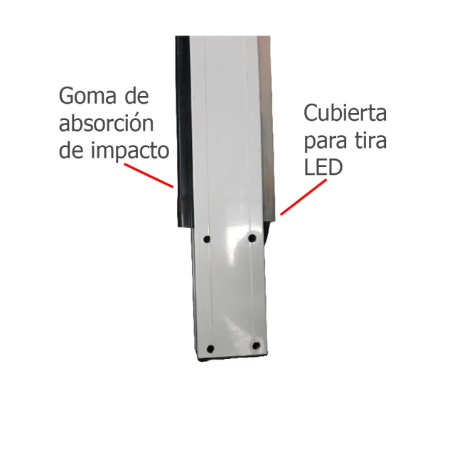 WEJOIN WJLBM3R - Brazo recto derecha LED tipo rectangular  de 3 metros / Compatible con barrera  LED derecha image 2