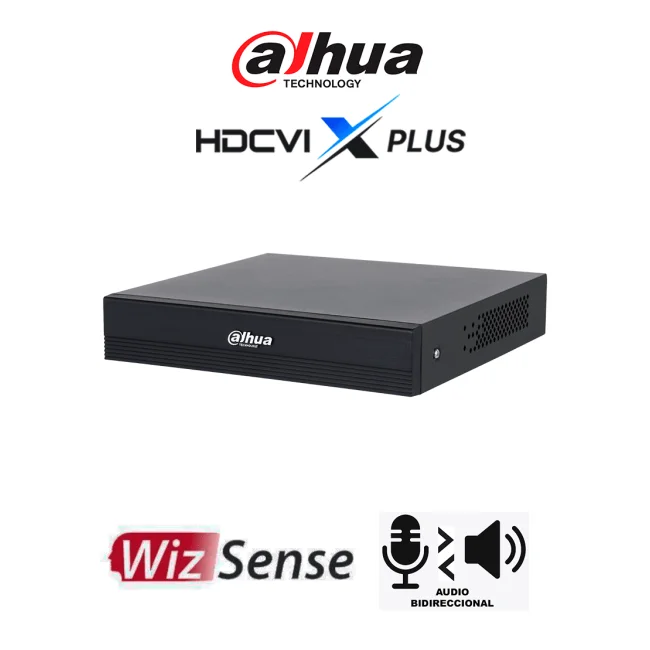 DAHUA DH-XVR1B04H-I/T - DVR de 4 canales 5MP Lite WizSense y H.265+/ HDCVI X PLUS/ Soporta 4 Canales+2 IP o Hasta 6 Canales IP/Audio Bidireccional en los 4 Canales/ SMD Plus y Búsqueda Inteligente de Humanos y Vehículos/ Compatible con Dolink Care