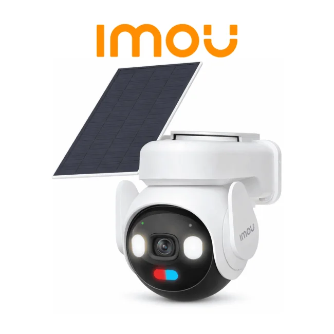 IMOU AOV PT 5MP (IPC-B7ED-5M0TEA-AM/FSP14) -Camara IP PT de 5 MP/ Conexión dual 4G+Wi-Fi/ Grabación Continua 365 días (AOV-AlwaysOnVideo)/ Batería de Alta Duración/Ranura para Micro SD 512GB/Incluye Panel Solar/ Detección humana y Vehículos/