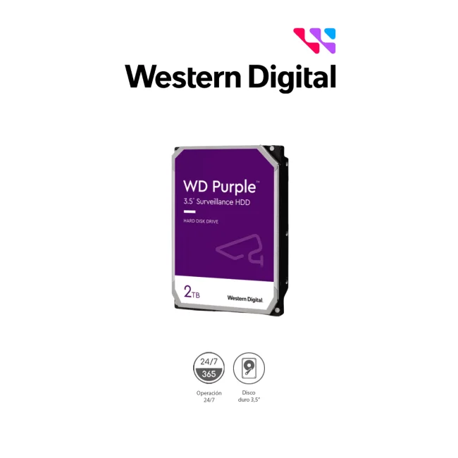 Western Digital Purple WD23PURZ disco duro interno 3.5" 2 TB SATA image 4