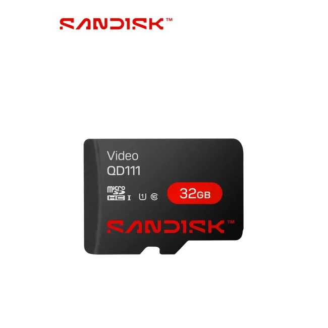 SANDISK - Memoria SC QD111 MICRO SDHC 32GB / Clase 10/ U1 Lectura 100 MB/S / ESC 20 MB/S / Especializada para Videovigilancia
