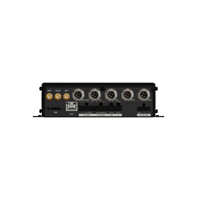 DAHUA DHI-MXVR1004-GFWI - DVR móvil de 4 canales analógicos + 1 IP, Resolución 1080p, Comunicación Ethernet, Wi-Fi y 3G/4G, Incorpora GPS, Principales analíticos: DSM y ADAS, Admite 2 tarjetas SD de hasta 256 (cada una), E&S Alarmas image 3