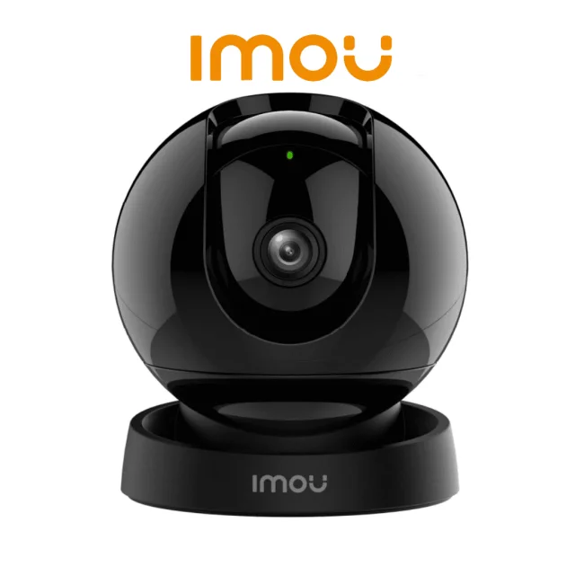IMOU REX 2D 3MP (IPC-GK2DN-3C0W) - Cámara Domo IP PT WiFi de 3MP con Smart Tracking, IR de 10m, audio bidireccional, micrófono y altavoz integrados, alarma de sonido anormal, ranura MicroSD, detección de humanos y modo privacidad.