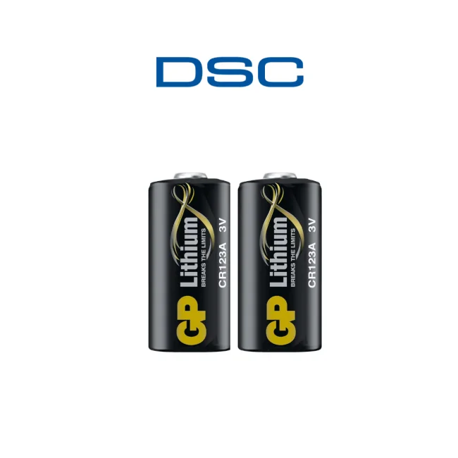 DSC BATTPGX944 - Batería de Litio 3.0 VCD Recargable para Detector PG9944 y PG9994 Paquete 2 baterías