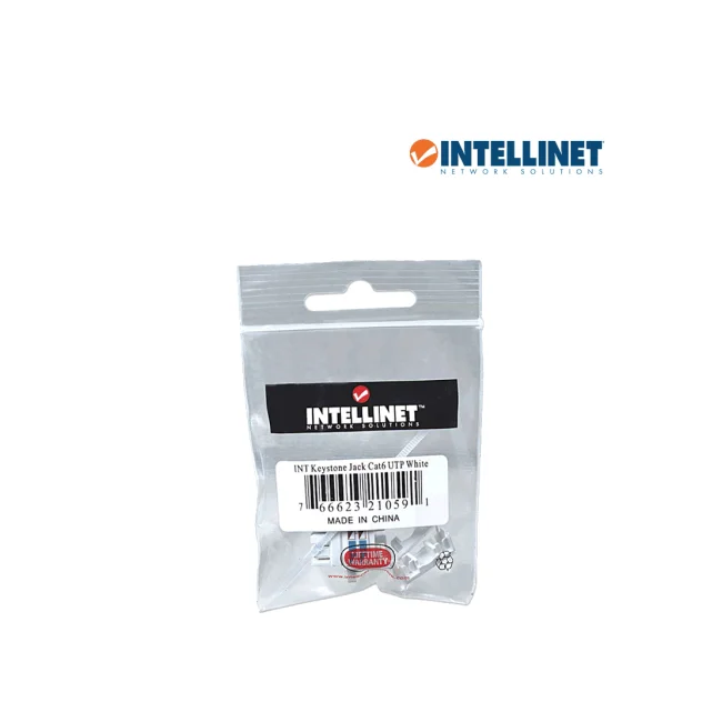 Intellinet JACK RJ45 CAT6 KEYSTONE DE IMPACTO BLANCO image 6