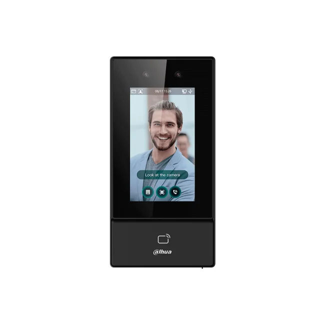 DAHUA ASI6213S-D - Control de Acceso para Exterior con Reconocimiento Facial, pantalla táctil de 4.3", soporta 6000 usuarios, rostros y contraseñas, 10,000 tarjetas ID 125 KHz, 50 administradores, 300,000 registros. Comunicación TCP/IP, IP65. image 2