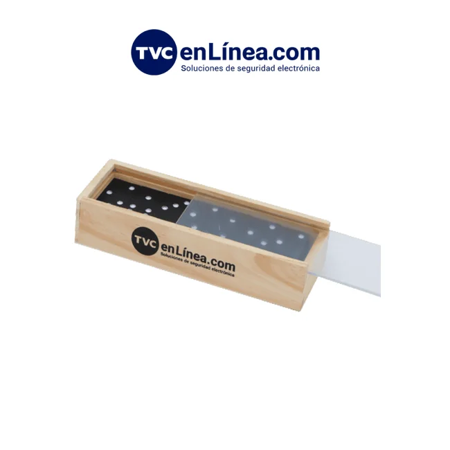 TVC DOMINO - Juego de Domino/ Con Loogtipo de TVC/ Con Caja de Madera/ Promocional/