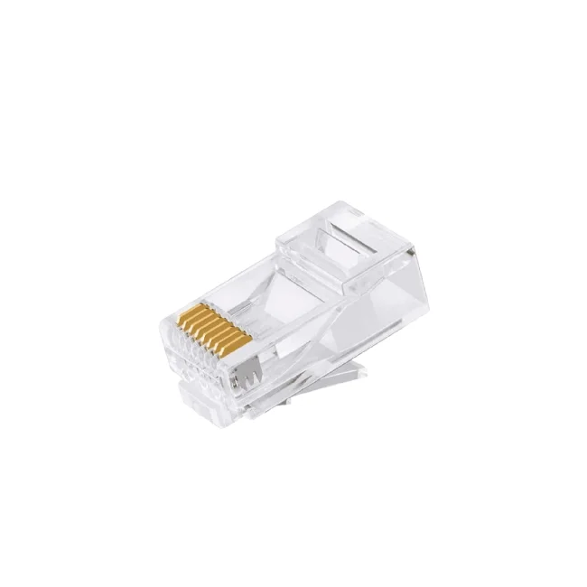 DAHUA PFM976-531-PT - Caja con 100 Plugs Pass through RJ45 Cat5e/ Chapado de Oro de 15 U"/ Clasificación de Resistencia al Fuego UL94V-2 / image 2