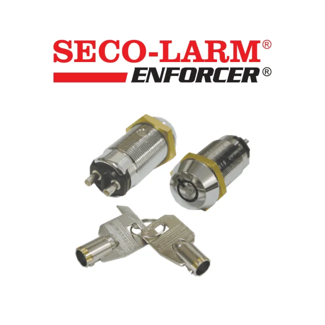 Seco-Larm SS-095-1H1 - Interruptor de bloqueo de llave tubular