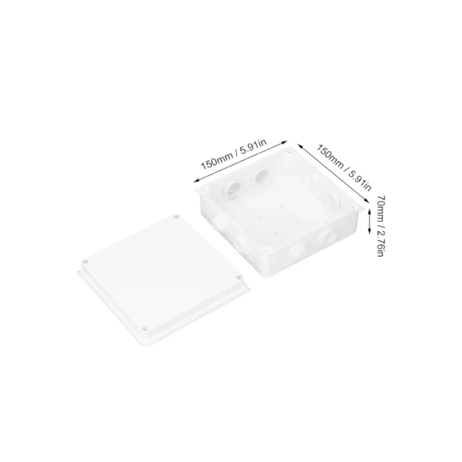 SAXXON PB150 - Caja de conexiones con 8 entradas / PVC libre de halógenos / Compatible con cámaras Bullet / Domo / Dimensiones 150 x 150 x 70 mm (Ancho x Alto x Fondo) / IP55 image 2