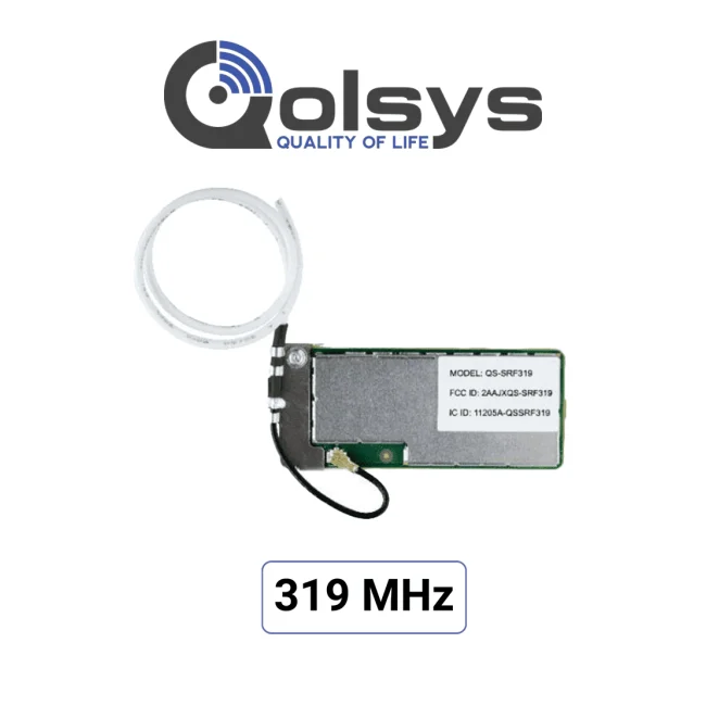 Qolsys IQCard 319 MHz -  Permite retomar instalaciones que utilizan sensores en 319MHz y actualizar el sistema con los nuevos paneles IQ panel de 4ta generación