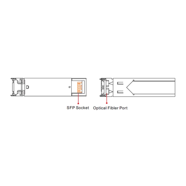 UTEPO SFP125G20KM - Transceptor de fibra óptica SFP monomodo, con conector LC, velocidad de 1250 Mbps y alcance de hasta 20 km de conexión image 2