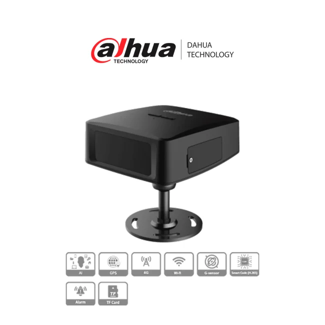 DAHUA DAE-CDMS8113-GFW -Camara para Tablero Vehicular de 1.3 Mp / DSM 720p/ Campo de Vision 55°/ Micrófono y Altavoz Integrado/ 4G/ GPS/ WiFi/ Admite Camaras Moviles HDCVI Externas/Compatible con Mobile Center