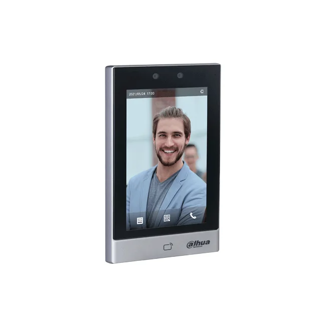 Dahua Technology DHI-ASI7213S-W lector de control de acceso Terminal de reconocimiento facial Negro, Plata image 3