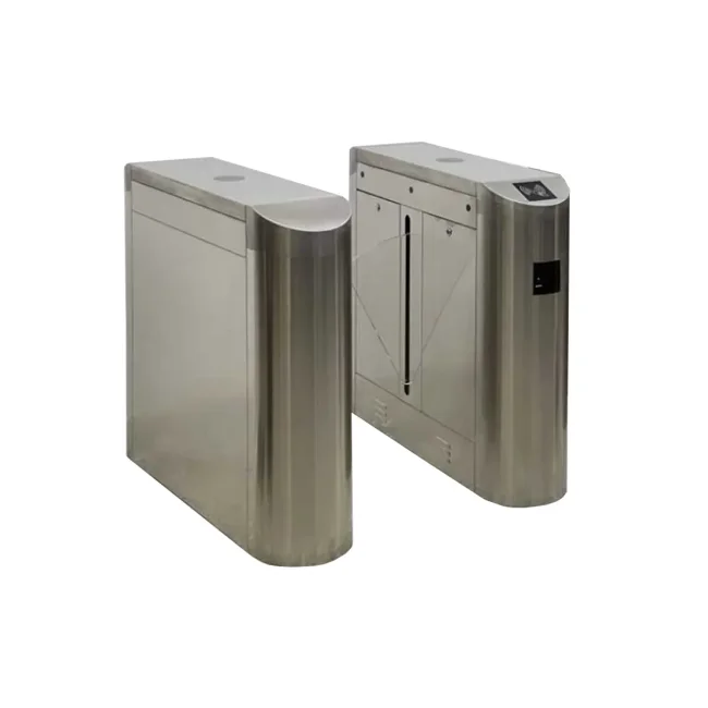 WEJOIN WJTYH101SP - Barreras Peatonal Flap Barrier Bidireccional con Aletas de Acrílico 3 Millones de Ciclos pase 25 - 35 por minuto Compatible con Controles de Acceso image 3