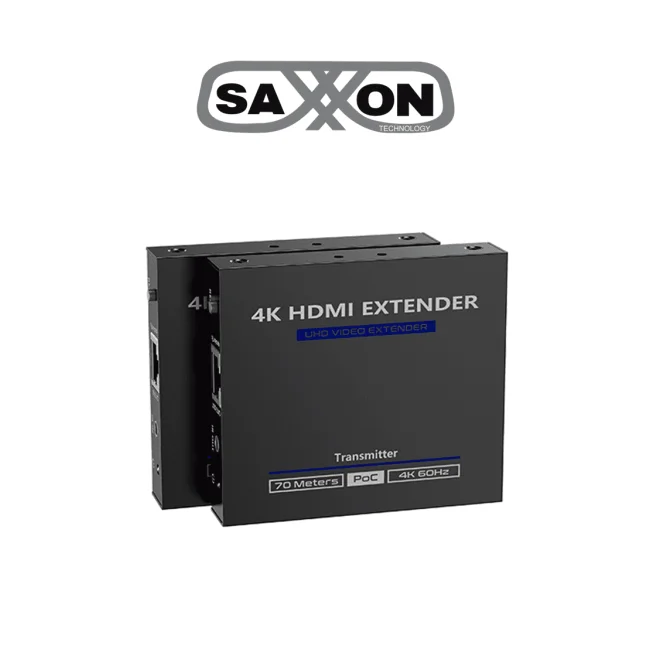 SAXXON LKV565P- Kit extensor HDMI de 2 Puertos/ Hasta 70 metros Con Cable CAT6/ 6A/ 7/ Resolución 4K @ 60Hz/ Transmisor IR/ Plug and play/ Soporta HDR/ Cero Latencia image 3