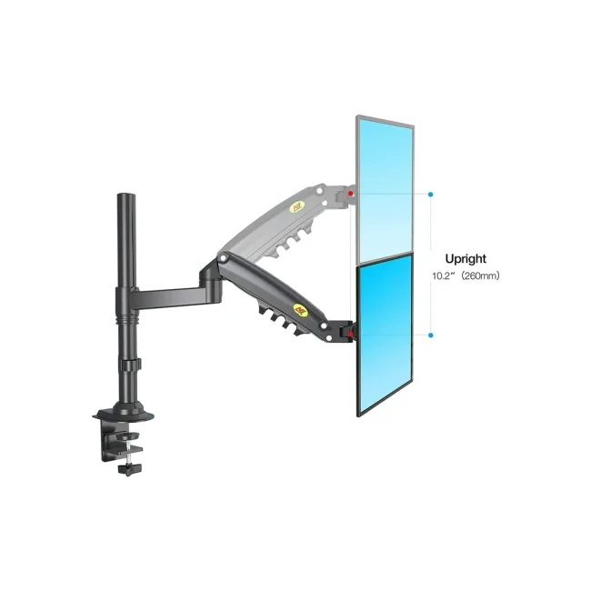 TCE H100 - Soporte de Escritorio para Pantallas de 22 a 35" , Carga Máxima 9 Kg , VESA 75x75mm / 100x100mm , Ajuste Inclinación y Rotación image 8