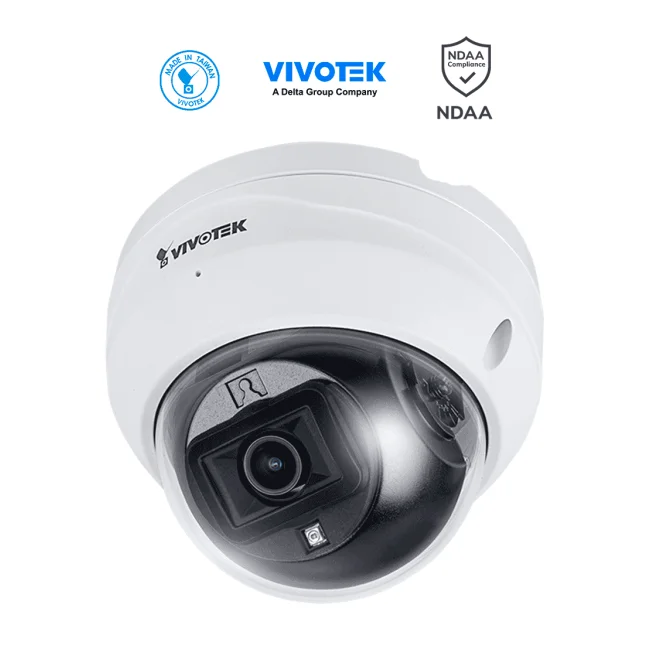 VIVOTEK FD9369 - Cámara IP Domo exterior 2 Megapixeles, Lente fijo 2.8mm, Iluminadores Smart IR 30m, Smart Motion, Micrófono integrado, Ranura MicroSD, Protección IP66, IK10, Smart Stream III,  NDAA, ONVIF