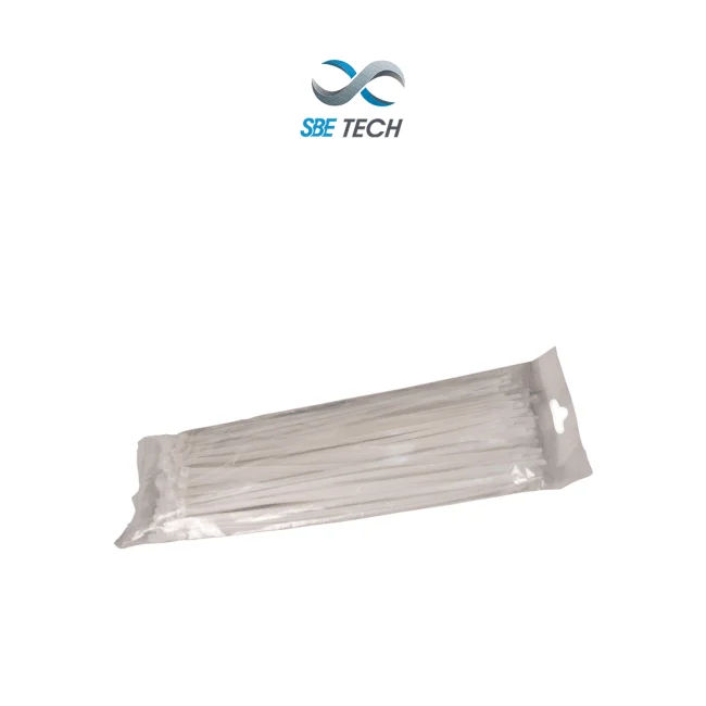 SBE TECH CN36X200 - Cincho sujetacable 3.6x200 mm color blanco, 100 piezas, nylo