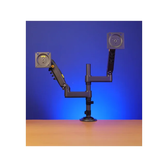 TCE H180  - Soporte de Escritorio Articulado para 2 monitores de 13 a 27" , Carga Máxima 9kg por brazo , VESA 75x75mm / 100x100mm , Ajuste de Inclinación y Rotación image 2