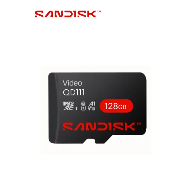 SANDISK - Memoria SC QD111 MICRO SDHC 128GB / Clase 10/ U1 Lectura 100 MB/S / ESC 20 MB/S / Especializada para Videovigilancia