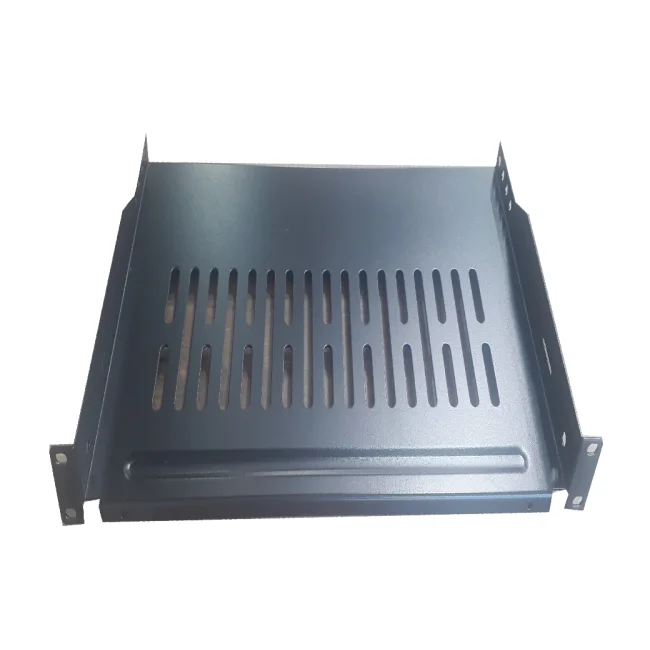 SAXXON 70140101- Charola ventilada para gabinete y rack/ Medidas de 19 pulgadas de ancho x 25.4 cm de profundidad/ 1 UR/ Soporta hasta 10 KG image 2