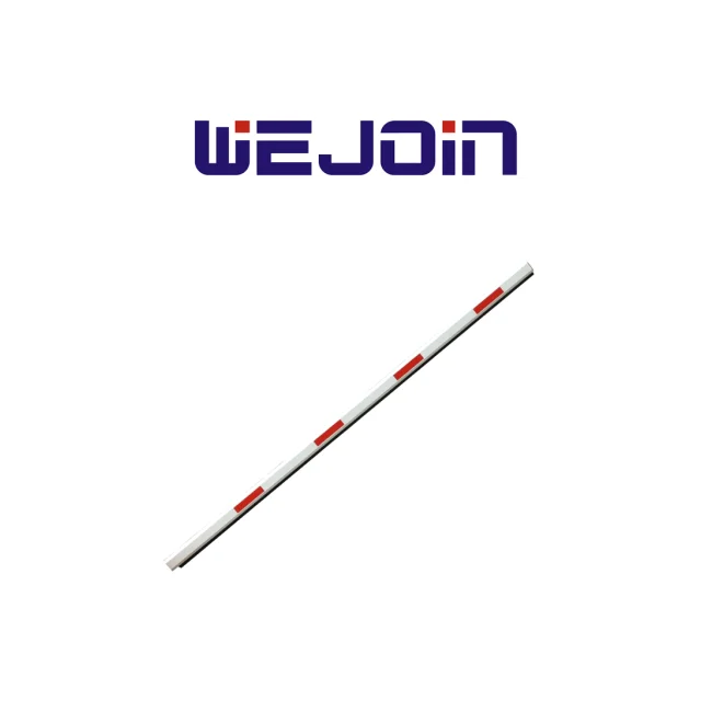 WEJOIN WJSSBM3 - Brazo Recto Octagonal de 3 metros / Franjas Reflejantes / Con Caucho Inferior / Sistema de Brazo Oscilante