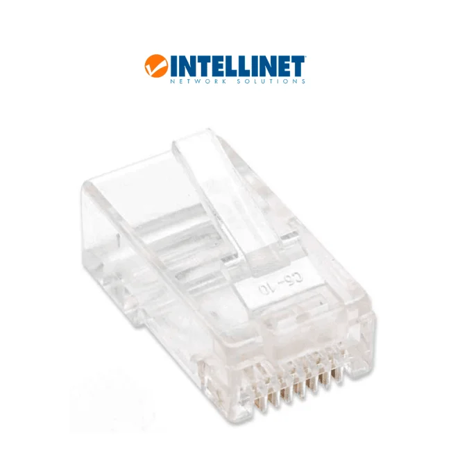 Intellinet PLUG RJ45 CAT5E MULTIFILAR UTP BOTE 100 PZAS ORO 15-MICRAS image 3