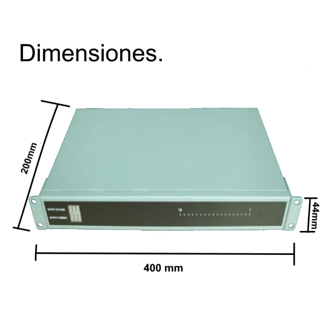 SAXXON PSU1220D18US - Fuente de Poder Profesional Regulada de 18 Canales/ Montaje en Rack/ Salida ajustable de 12 VDC a 13.8 VDC/ 20 Ampers/ Certificación UL/ Protección contra Descargas/ image 2