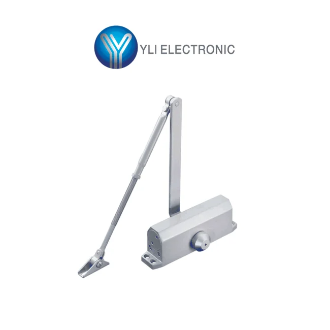 YLI YC-83-2  - Brazo cierra puerta automático / Para puertas de 100 kg / Compatible con puertas de madera, vidrio, metal / Velocidad ajustable de cierre / Instalación izquierda o derecha
