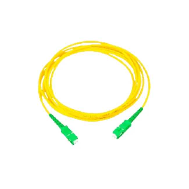 TCE - LMN-FO-SCA-SCA-03 - Jumper SC-SC Monomodo / APC / Simplex 2 mm / 3 metros / Amarillo