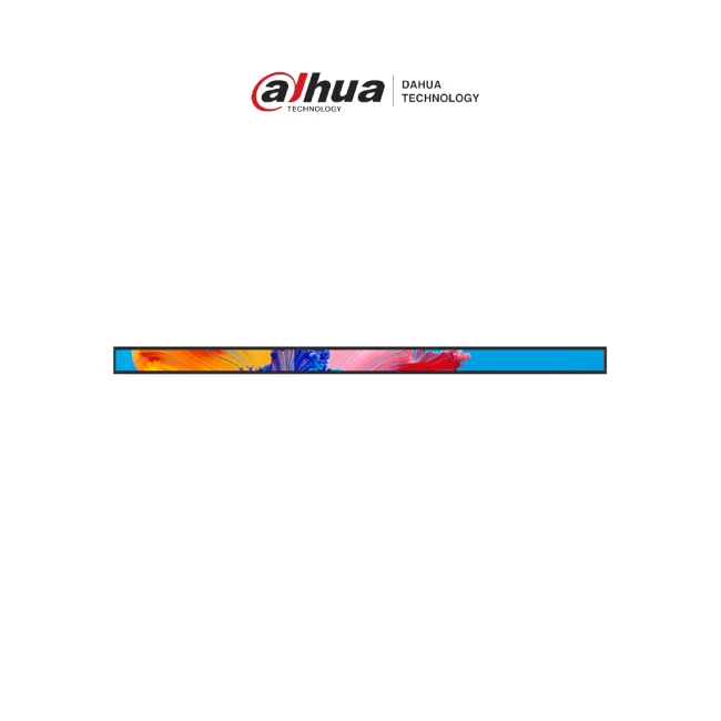 DAHUA DHI-ESL-L471-02 - Pantalla tipo barra LCD de 47.1" para anaqueles ESL / Publicidad de video / Comunicación WiFi / 2 Puertos USB / Imagen a color / Resolución 3840 × 160 / RoHS / Operación 24-7