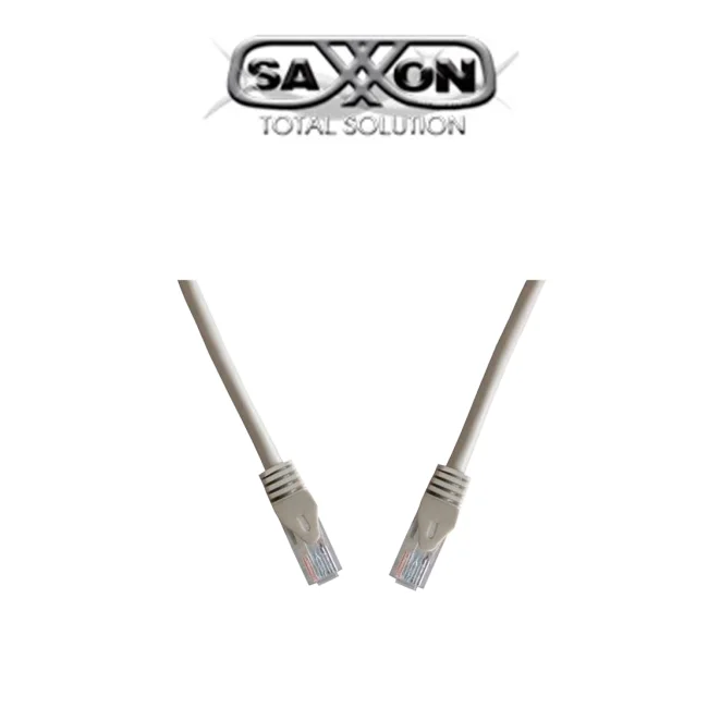 SAXXON P63UG- Cable patch cord UTP 3 Metros/ CAT 6/ Color gris
