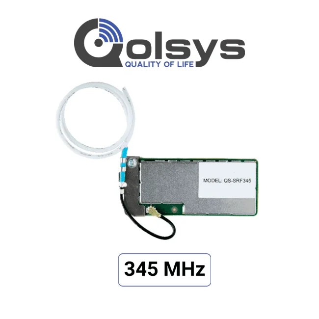 Qolsys IQCard 345 MHz -  Permite retomar instalaciones que utilizan sensores en 345MHz y actualizar el sistema con los nuevos paneles IQ panel de 4ta generación
