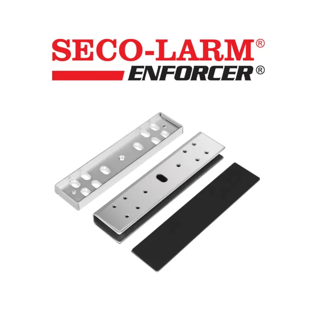 Seco-Larm E941S600UQ-  Soporte tipo "U" para puerta de vidrio compatible electroiman Seco Larm de 600 lb