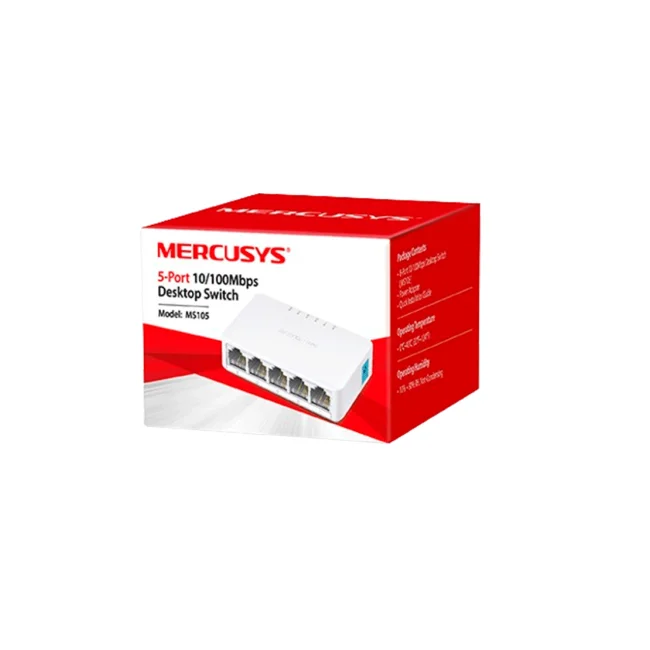 Mercusys MS105 dispositivo de redes No administrado Fast Ethernet (10/100) Blanco image 8