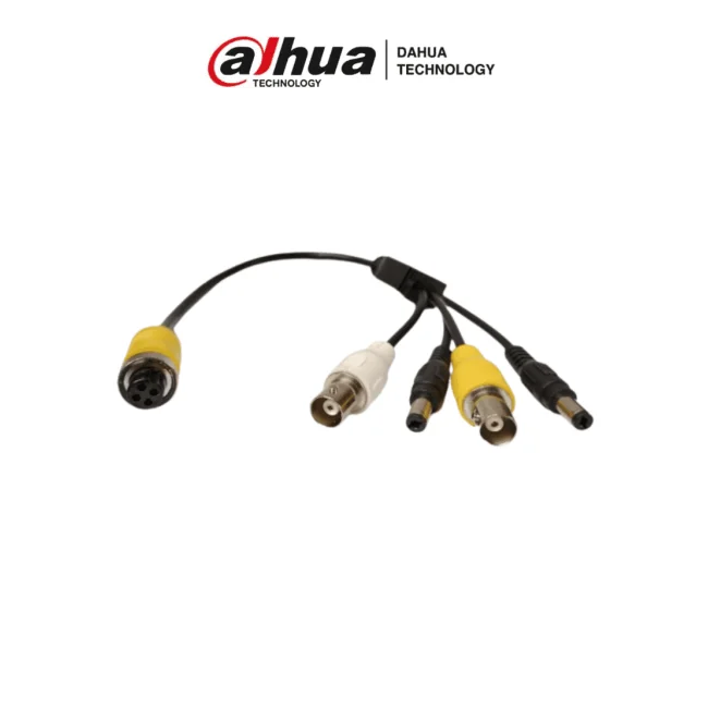 DAHUA MC-AM4-BNCFx2DC5.5Mx2 - Cable Adaptador con Conector Tipo Aviación a BNC/ Para Conectar Cámaras con Conector BNC a XVRs Dahua/