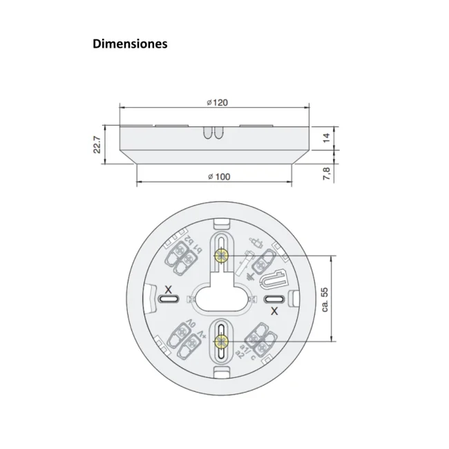 BOSCH F_MS400B - Base con Logo BOSCH compatible con Sensores serie 425 image 2