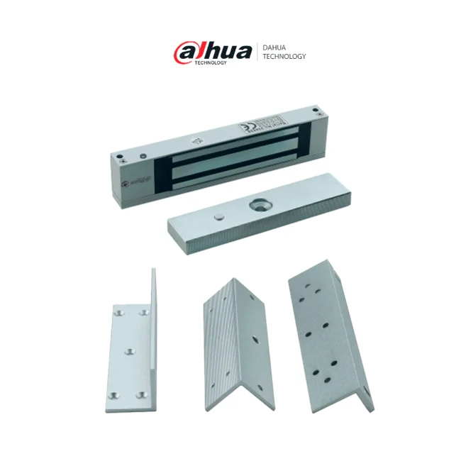 DAHUA PAQASF280Z- Kit Chapa Magnética Dahua ASF280A-V1 con Soporte ZL ASF280ZL-V1 | 280 Kg (600 Lb) para Control de Acceso