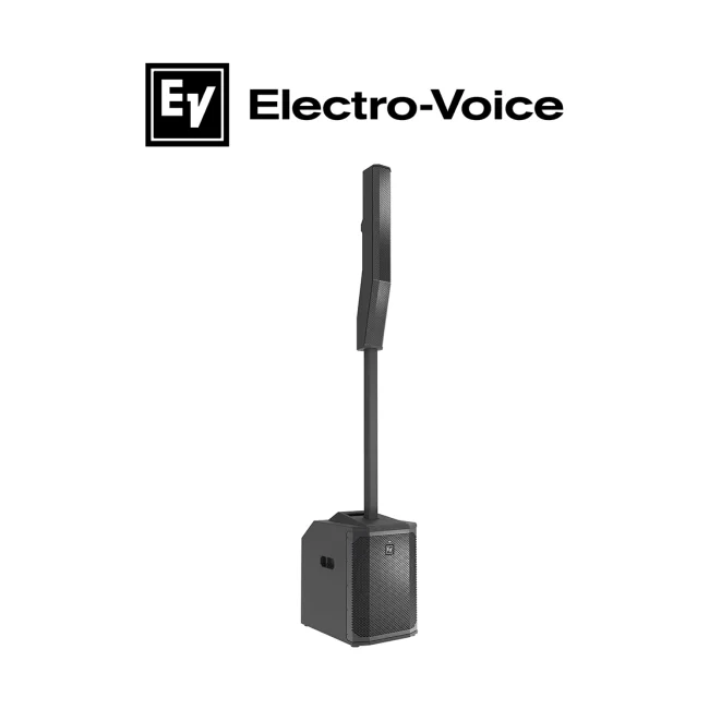 ElectroVoice M_EVOLVE50M - Sistema de Altavoz Portatil Amplificado 8CH / Bluetooth / Columna 8x3.5" / Subwoofer 12" / Negro