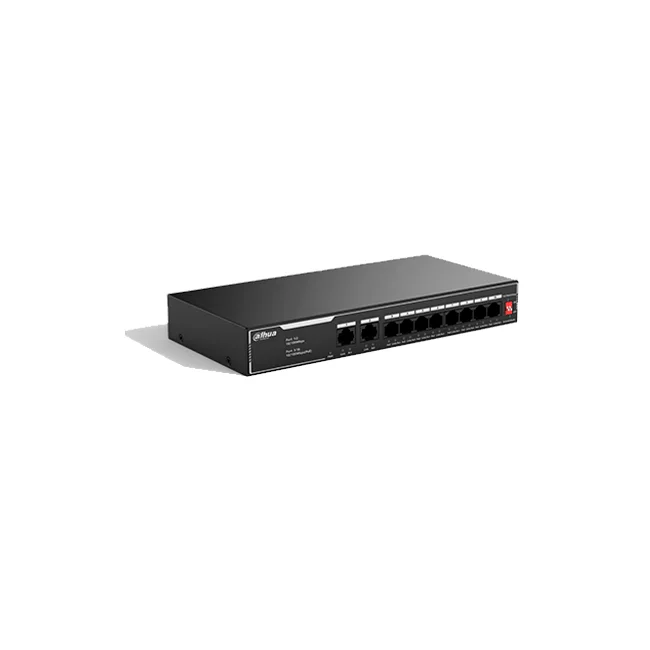 Dahua Technology PoE SF1010LP No administrado L2 Fast Ethernet (10/100) Energía sobre Ethernet (PoE) Negro image 3